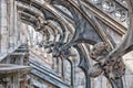 Milan Cathedral roof arches detail Royalty Free Stock Photo