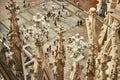 Milan Cathedral rooftop detail Royalty Free Stock Photo