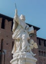 Milan center statue with child