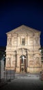 Milan church in remodelation . Italian architecture