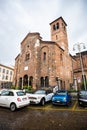 Milan. Church of San Sepolcro in Milan Chiesa di San Sepolcro. Facade with Entrance Inside