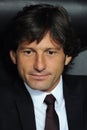 The Milan coach Leonardo before the match