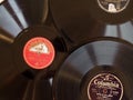 MILAN - DEC 2019: Vintage 78 rpm shellac record label