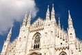 Milan -the Duomo cathedral Royalty Free Stock Photo