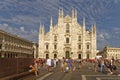 Milan Duomo cathedral in the summer, milan, italy