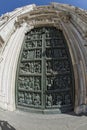 Milan 2005 Expo capital Cathedral door detail Royalty Free Stock Photo