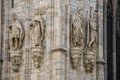 Milan 2005 Expo capital Cathedral statue detail Royalty Free Stock Photo