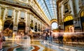 Milan Gallery crowded with tourists Royalty Free Stock Photo