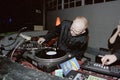 Alan McGee, DJ in action at the Amnesia nightclub