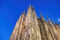 Milan, Italy. Amazing view of Milano Duomo, the Cathedral at sunset Royalty Free Stock Photo