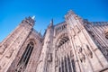 Milan, Italy. Amazing view of Milano Duomo, the Cathedral at sunset Royalty Free Stock Photo