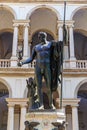 Bronze sculpture of Napoleon as Mars the Peacemaker by Antonio Canova in Brera Palace