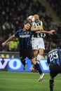 Fabio Cannavaro e Dejan Stankovic in action during the match