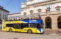 Open tour bus in Milan