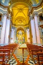 The prayer hall of Chiesa di San Giuseppe (Church of San Giuseppe), on April 11 in Milan, Italy