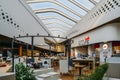 Shoppers at the food court at the modern City Life shopping centre