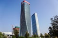 Milan, Italy - April 13, 2019: Skyscraper Generali Tower The Twisted One headquarters of the Generali Group`s offices in