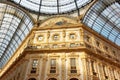 Milan, Italy 20 August 2018: Beautiful Town House Galleria. Royalty Free Stock Photo