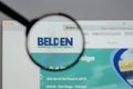 Milan, Italy - August 10, 2017: Belden logo on the website home