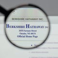 Milan, Italy - August 10, 2017: Berkshire Hathaway logo on the w