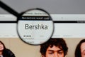 Milan, Italy - August 10, 2017: Bershka logo on the website hom