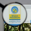 Milan, Italy - August 10, 2017: Bharat Petroleum logo on the web