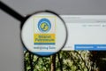 Milan, Italy - August 10, 2017: Bharat Petroleum logo on the web