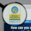 Milan, Italy - August 10, 2017: Bharat Petroleum logo on the web