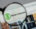 Milan, Italy - August 10, 2017: Boise Cascade logo on the website homepage.