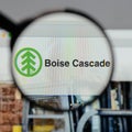 Milan, Italy - August 10, 2017: Boise Cascade logo on the website homepage.