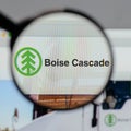 Milan, Italy - August 10, 2017: Boise Cascade logo on the website homepage.