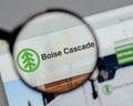 Milan, Italy - August 10, 2017: Boise Cascade logo on the website homepage.