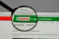 Milan, Italy - August 10, 2017: Castrol logo on the website hom