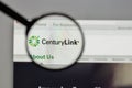 Milan, Italy - August 10, 2017: Century Link logo on the website