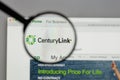 Milan, Italy - August 10, 2017: Century Link logo on the website