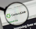 Milan, Italy - August 10, 2017: Century Link logo on the website