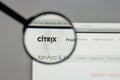 Milan, Italy - August 10, 2017: Citrix Systems logo on the website homepage.