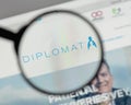 Milan, Italy - August 10, 2017: Diplomat Pharmacy logo on the we