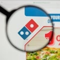 Milan, Italy - August 10, 2017: Domino's Pizza logo on the websi