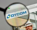 Milan, Italy - August 10, 2017: Dycom Industries logo on the web