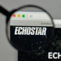 Milan, Italy - August 10, 2017: EchoStar logo on the website ho Royalty Free Stock Photo