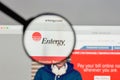 Milan, Italy - August 10, 2017: Entergy logo on the website home Royalty Free Stock Photo