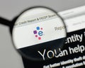 Milan, Italy - August 10, 2017: Experian logo on the website homepage.