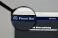 Milan, Italy - August 10, 2017: Fannie Mae logo on the website h