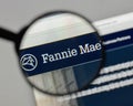 Milan, Italy - August 10, 2017: Fannie Mae logo on the website h Royalty Free Stock Photo