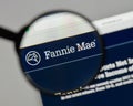 Milan, Italy - August 10, 2017: Fannie Mae logo on the website h Royalty Free Stock Photo
