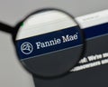 Milan, Italy - August 10, 2017: Fannie Mae logo on the website h Royalty Free Stock Photo