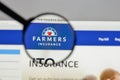 Milan, Italy - August 10, 2017: Farmers Insurance Exchange logo