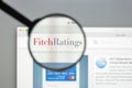 Milan, Italy - August 10, 2017: Fitch ratings website homepage. Royalty Free Stock Photo