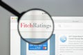 Milan, Italy - August 10, 2017: Fitch ratings website homepage. Royalty Free Stock Photo